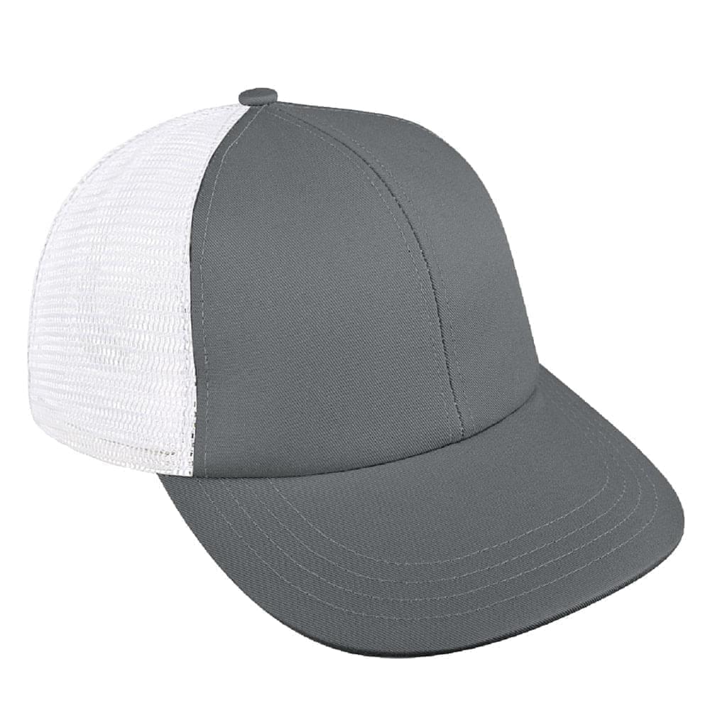 Light Gray-White Meshback Snapback Lowstyle