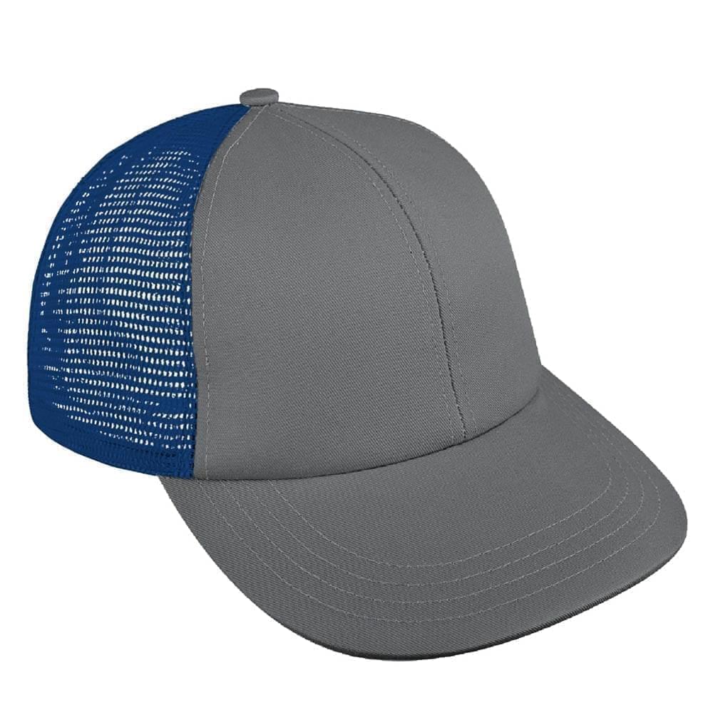 Light Gray-Navy Meshback Snapback Lowstyle