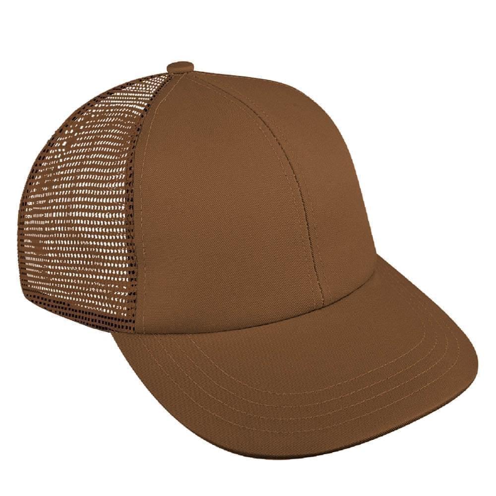 Brown Meshback Snapback Lowstyle