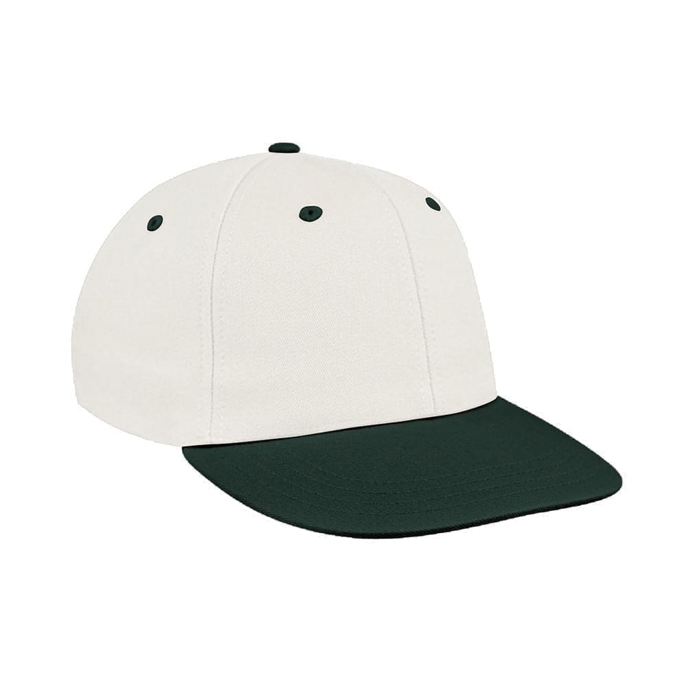 White-Hunter Green Canvas Leather Prostyle