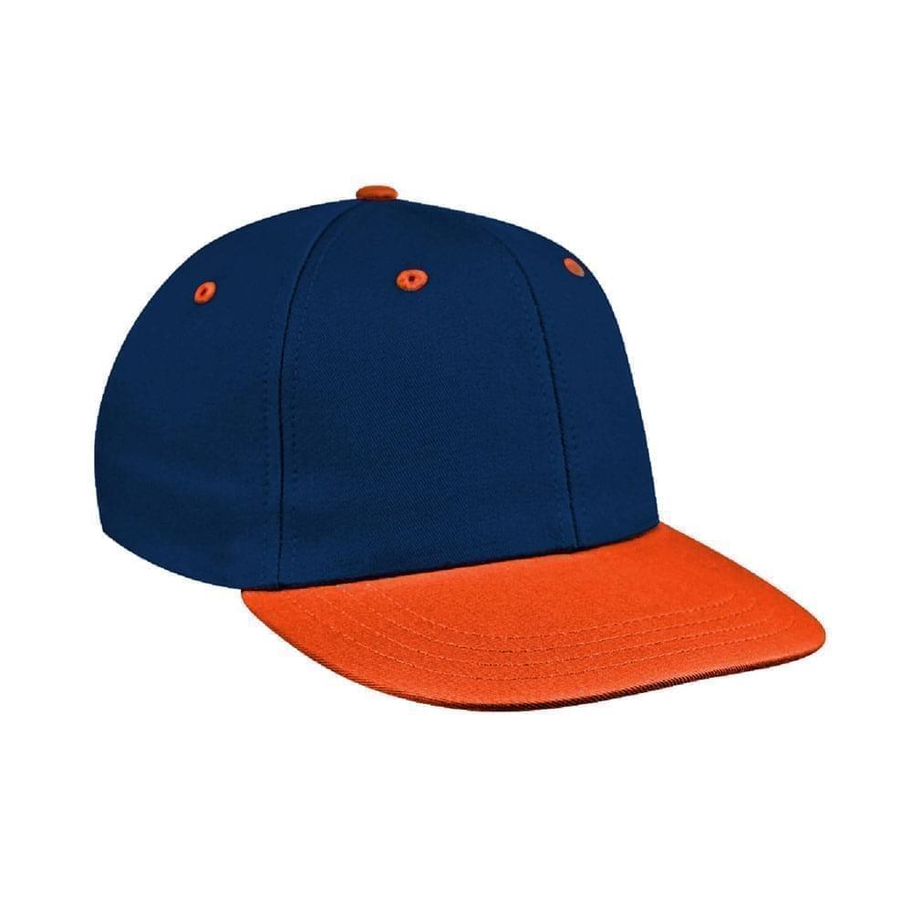 Navy-Orange Canvas Snapback Prostyle