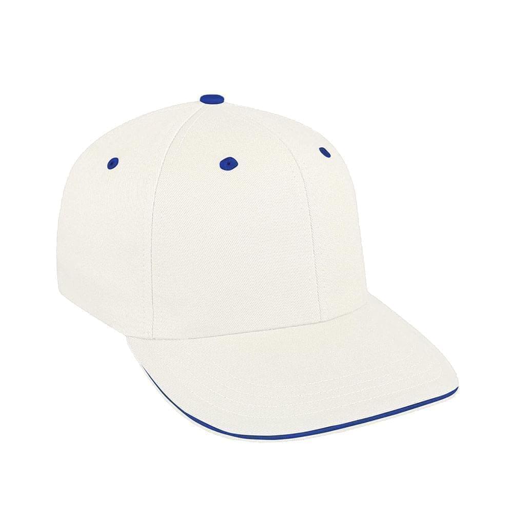 White-Royal Blue Canvas Self Strap Prostyle
