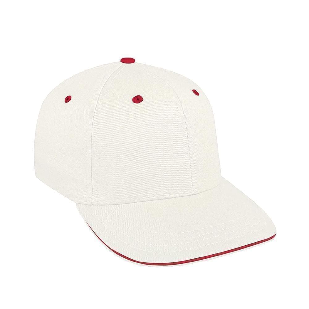 White-Red Canvas Self Strap Prostyle