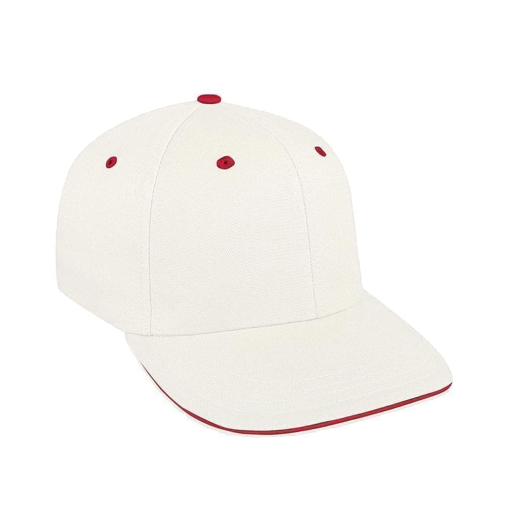 White-Red Canvas Slide Buckle Prostyle