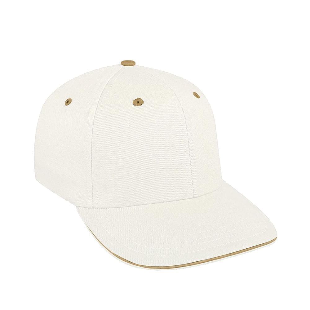 White-Khaki Canvas Snapback Prostyle