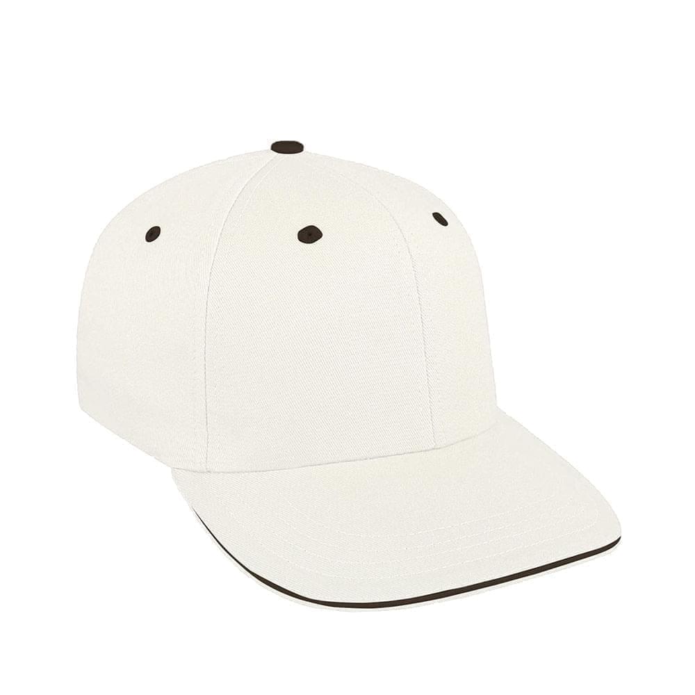 White-Black Canvas Snapback Prostyle