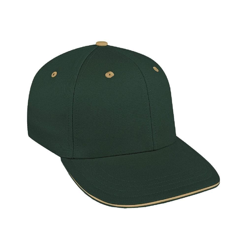 Hunter Green-Khaki Canvas Snapback Prostyle