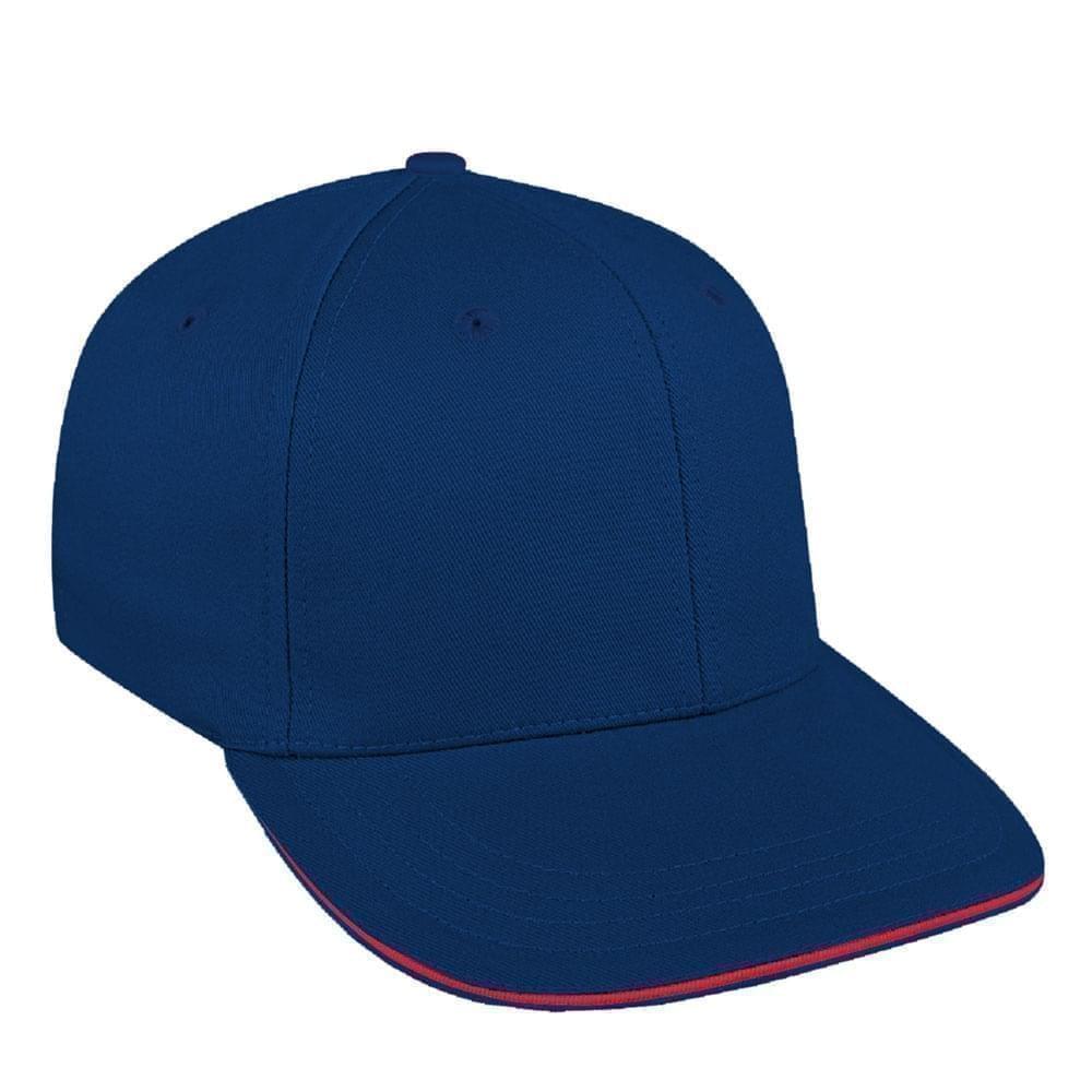Navy-Red Wool Leather Prostyle