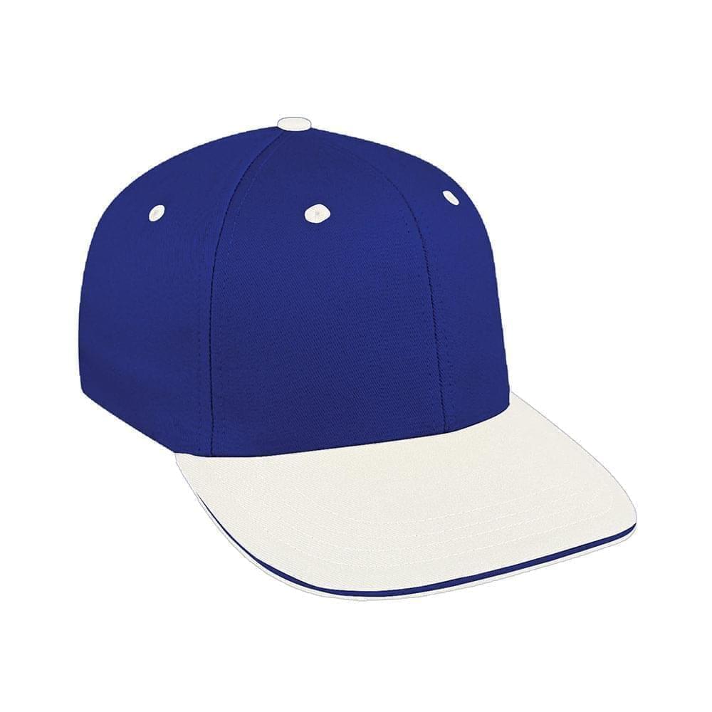 Royal Blue-White Canvas Snapback Prostyle