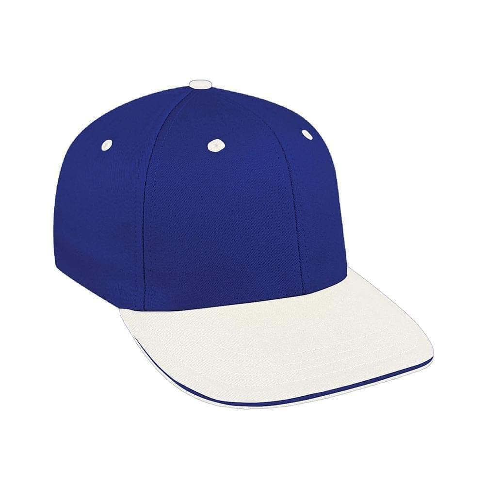 Royal Blue-White Canvas Slide Buckle Prostyle