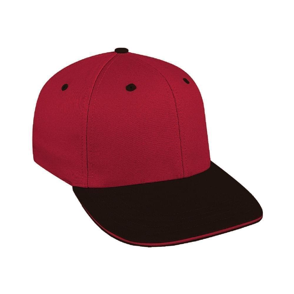 Red-Black Canvas Snapback Prostyle