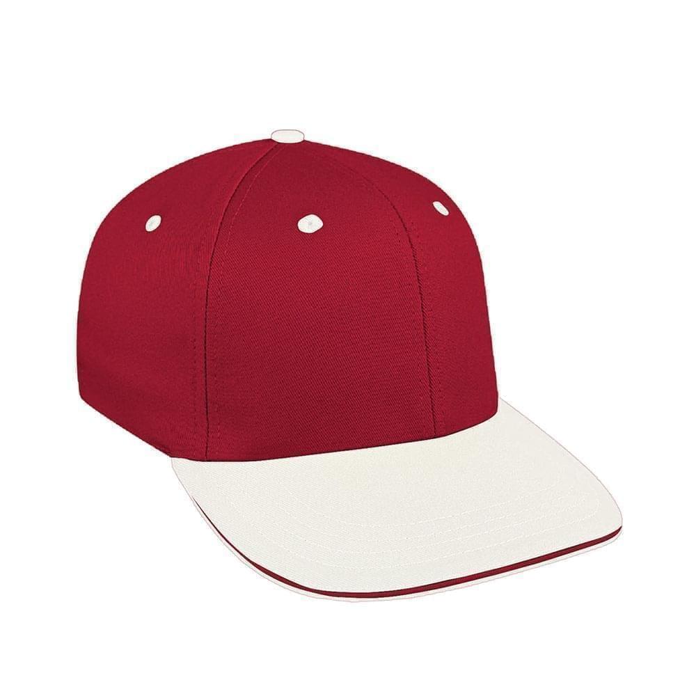 Red-White Canvas Snapback Prostyle