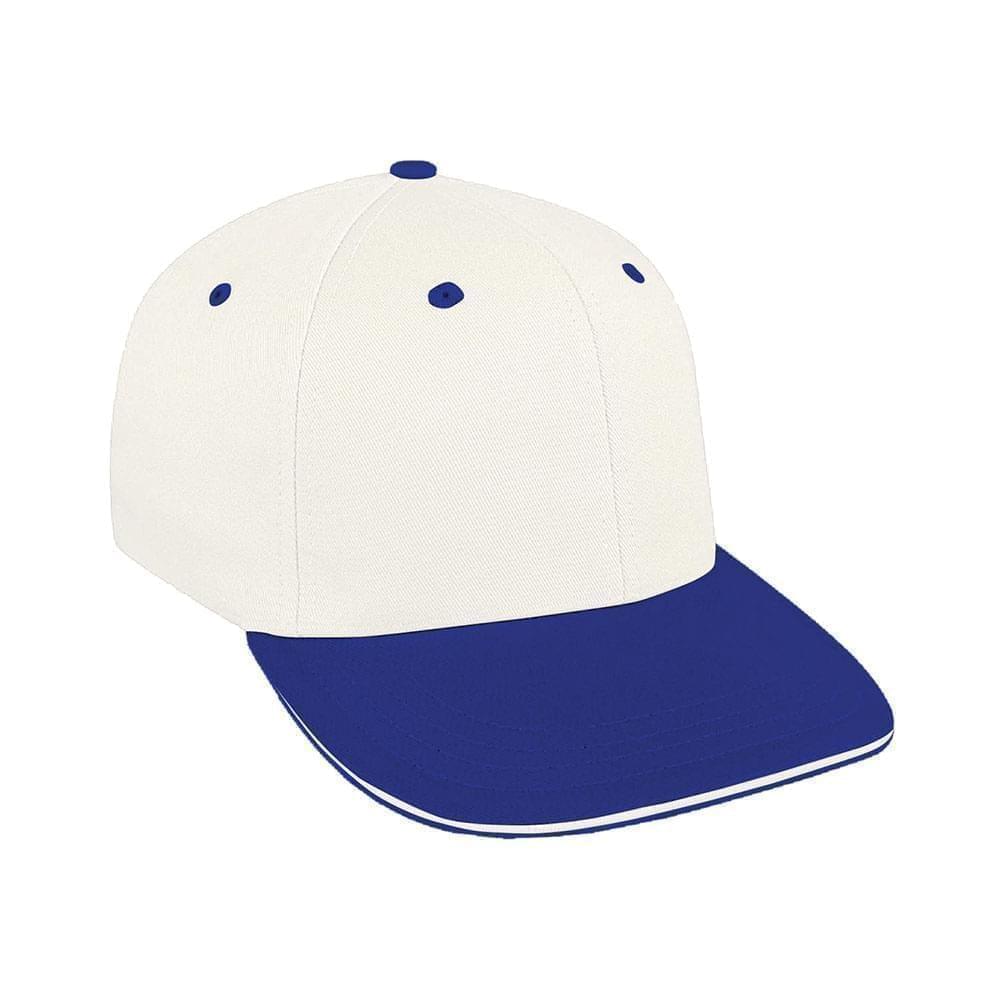 White-Royal Blue Canvas Self Strap Prostyle