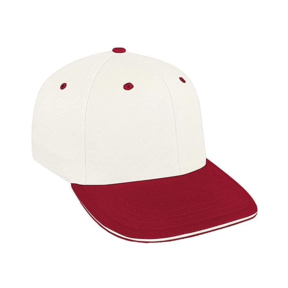 White-Red Canvas Velcro Prostyle