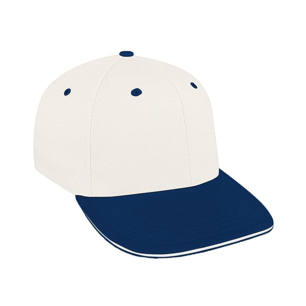 White-Navy Canvas Velcro Prostyle