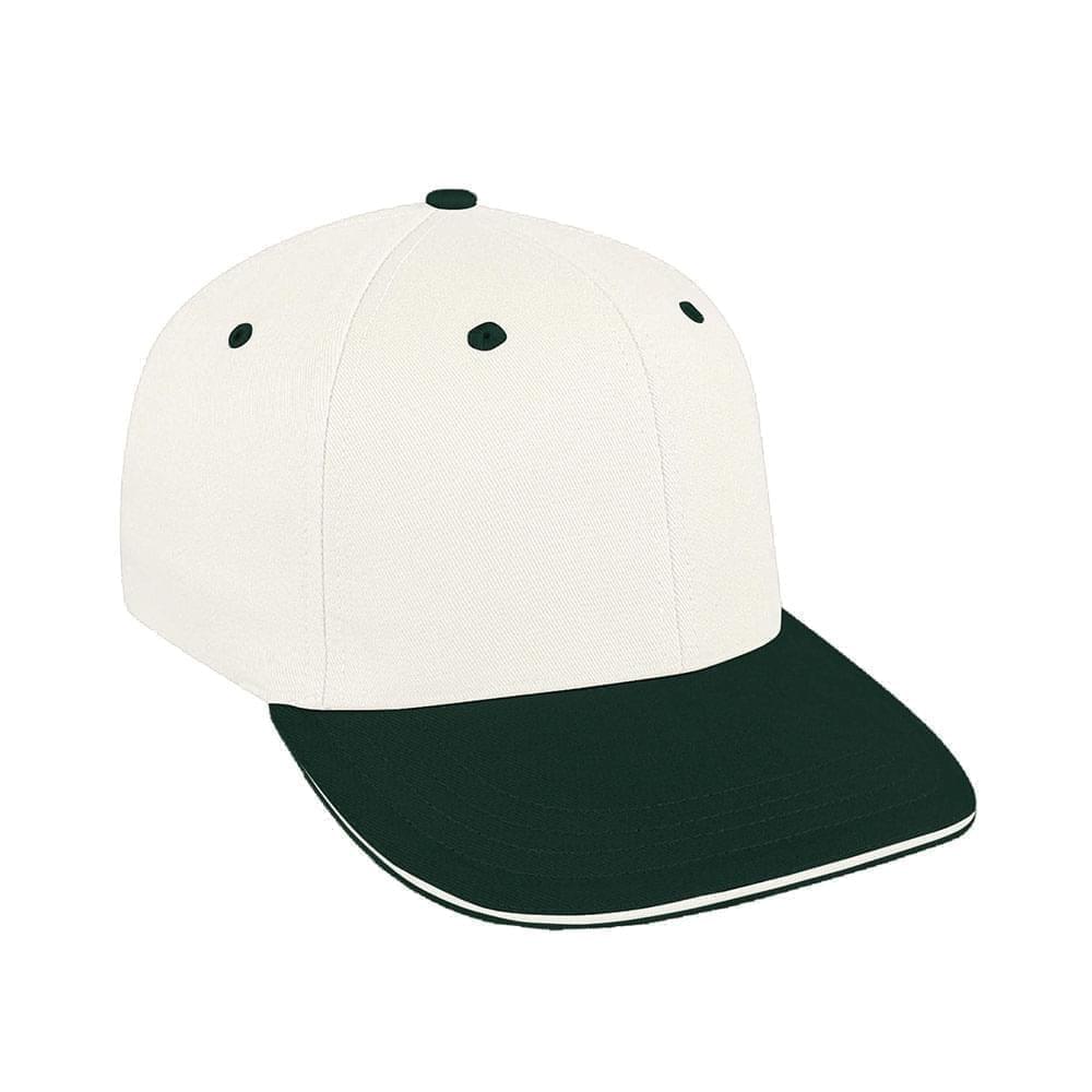 White-Hunter Green Canvas Leather Prostyle