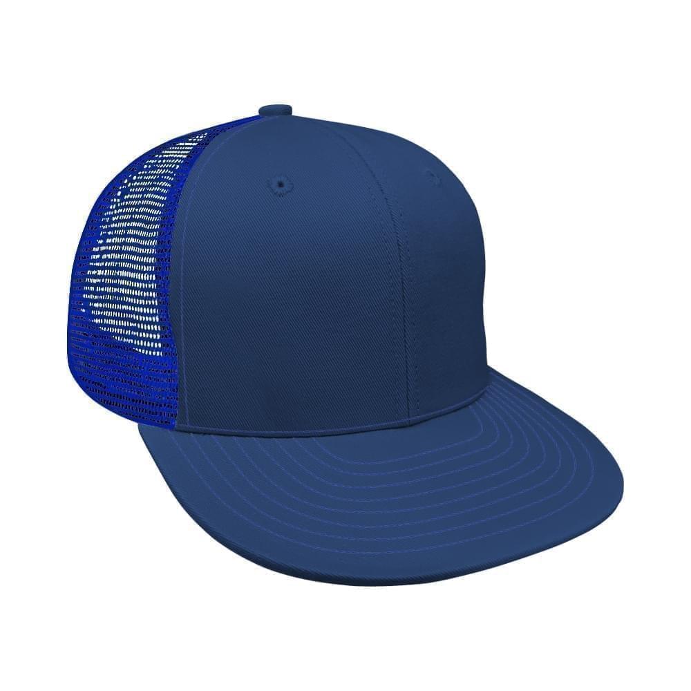 Navy-Royal Blue Eyelets Mesh Back Velcro Prostyle