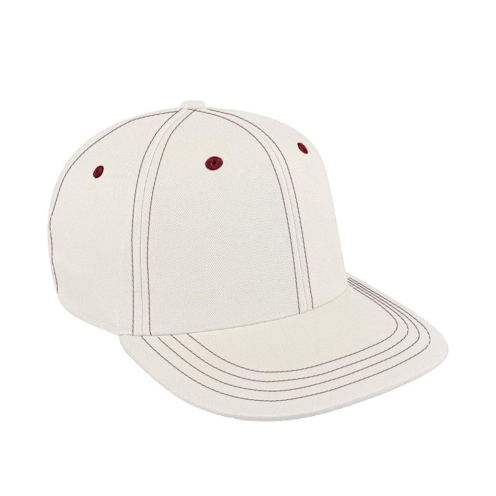 White-Red Canvas Leather Prostyle