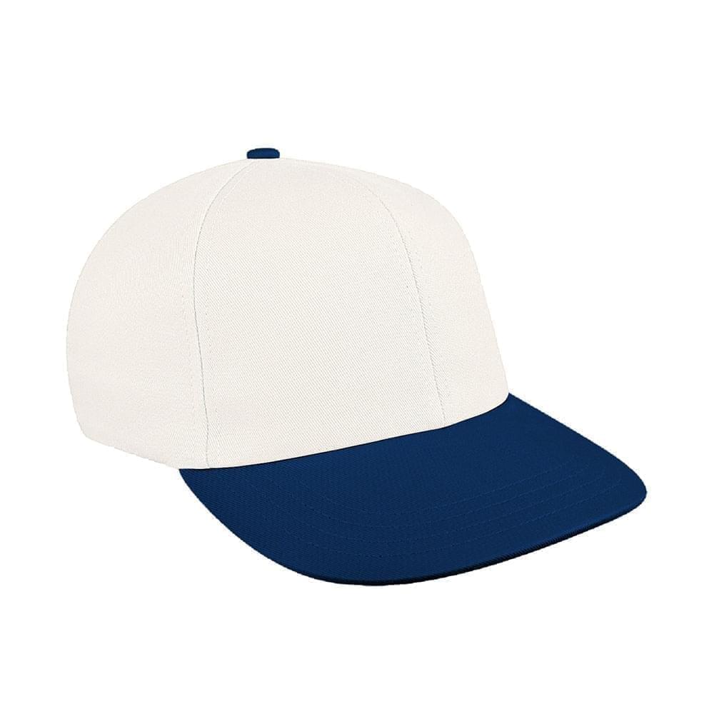 White-Navy Canvas Velcro Prostyle