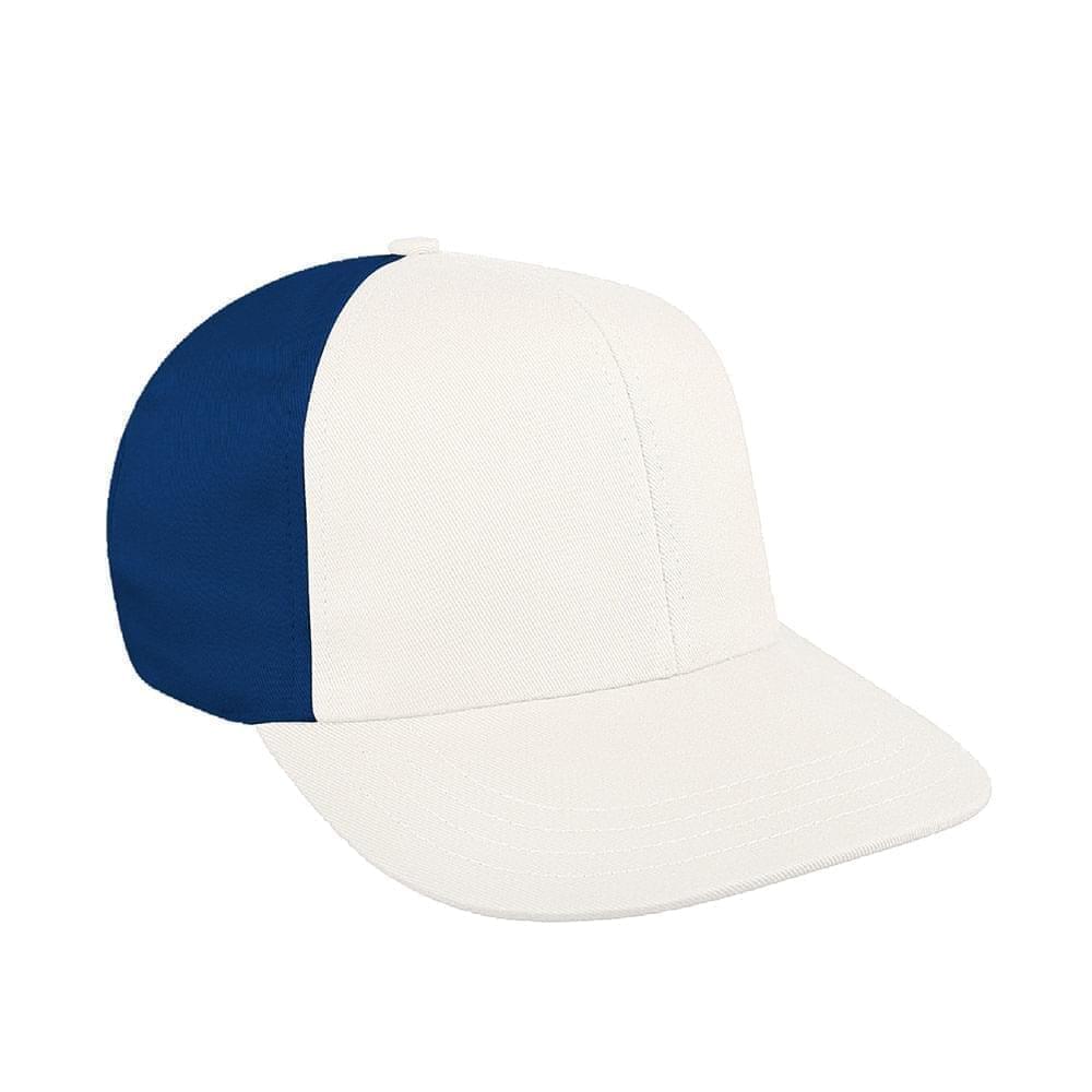 White-Navy Canvas Velcro Prostyle