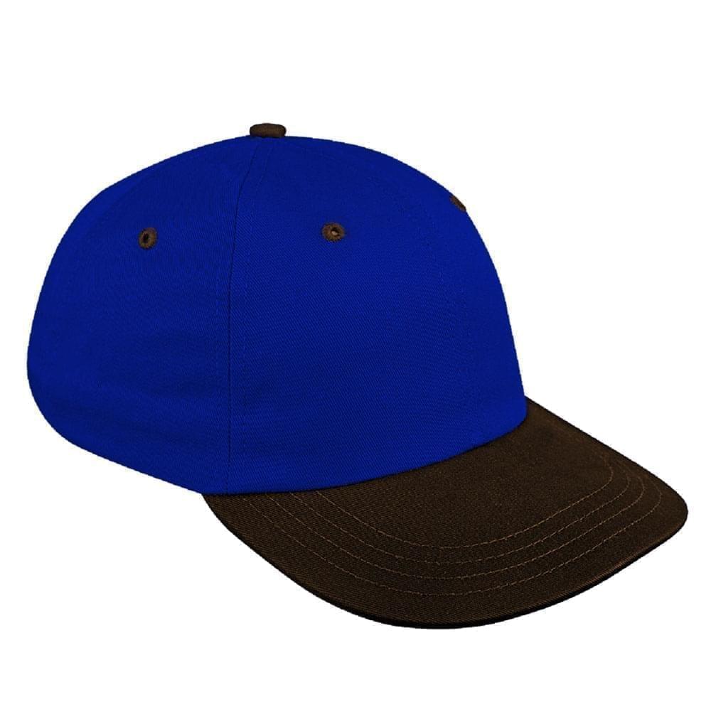 Royal Blue-Black Canvas Velcro Dad Cap