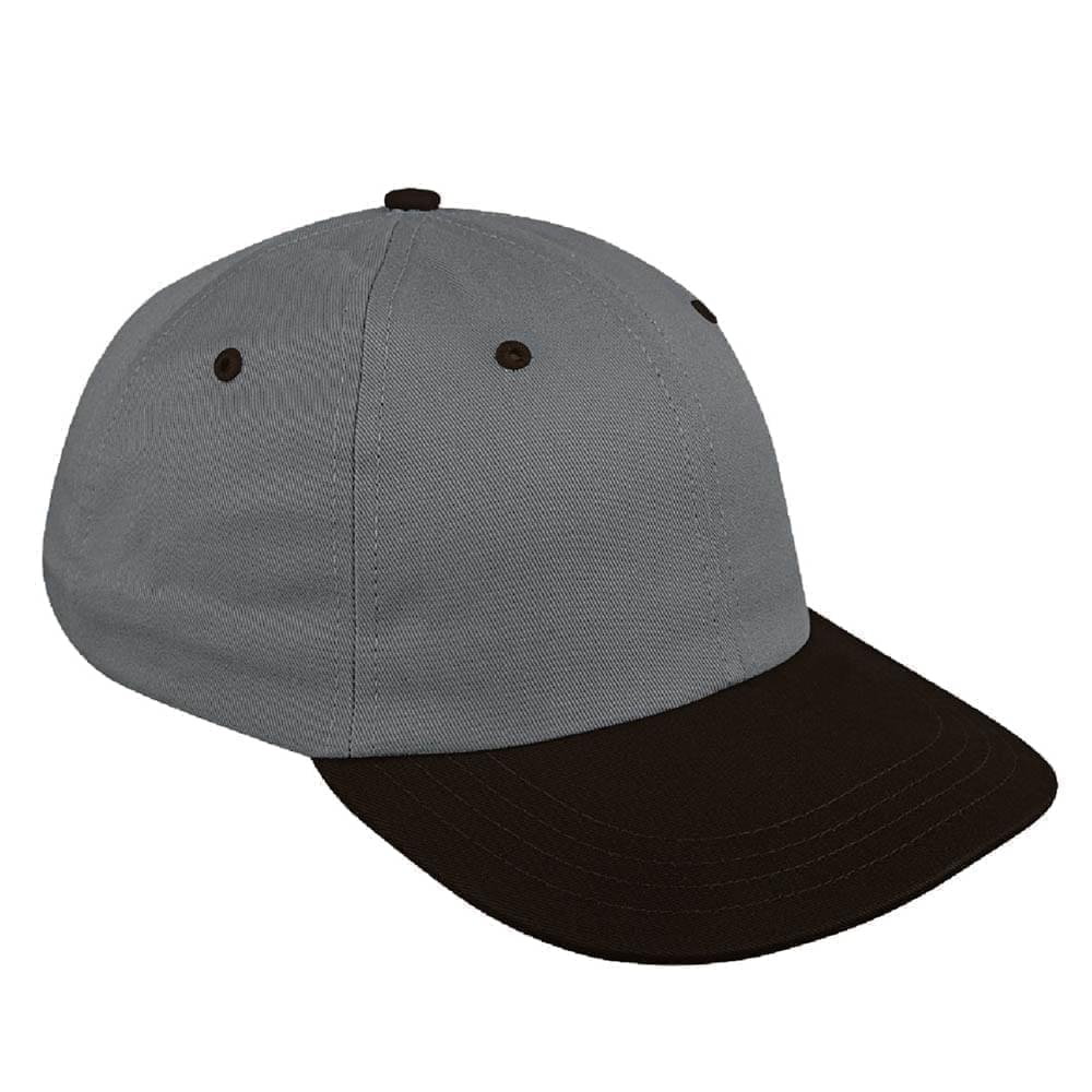 Two Tone Eyelets Wool Leather Dad Cap