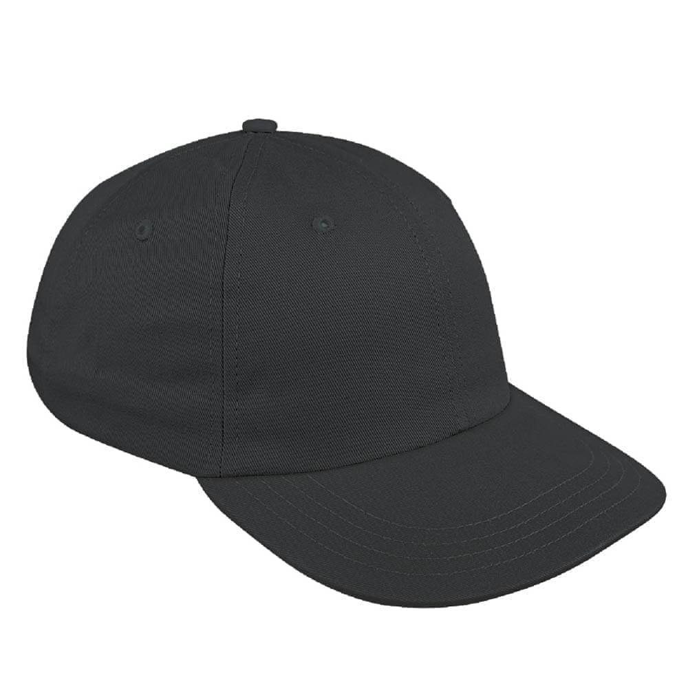 Solid Eyelets Ripstop Leather Dad Cap