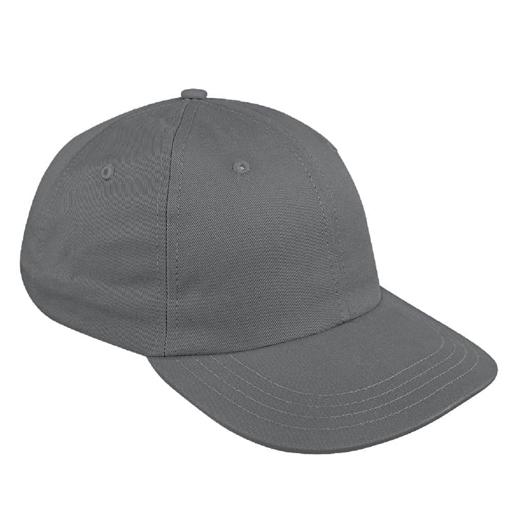 Solid Eyelets Wool Velcro Dad Cap