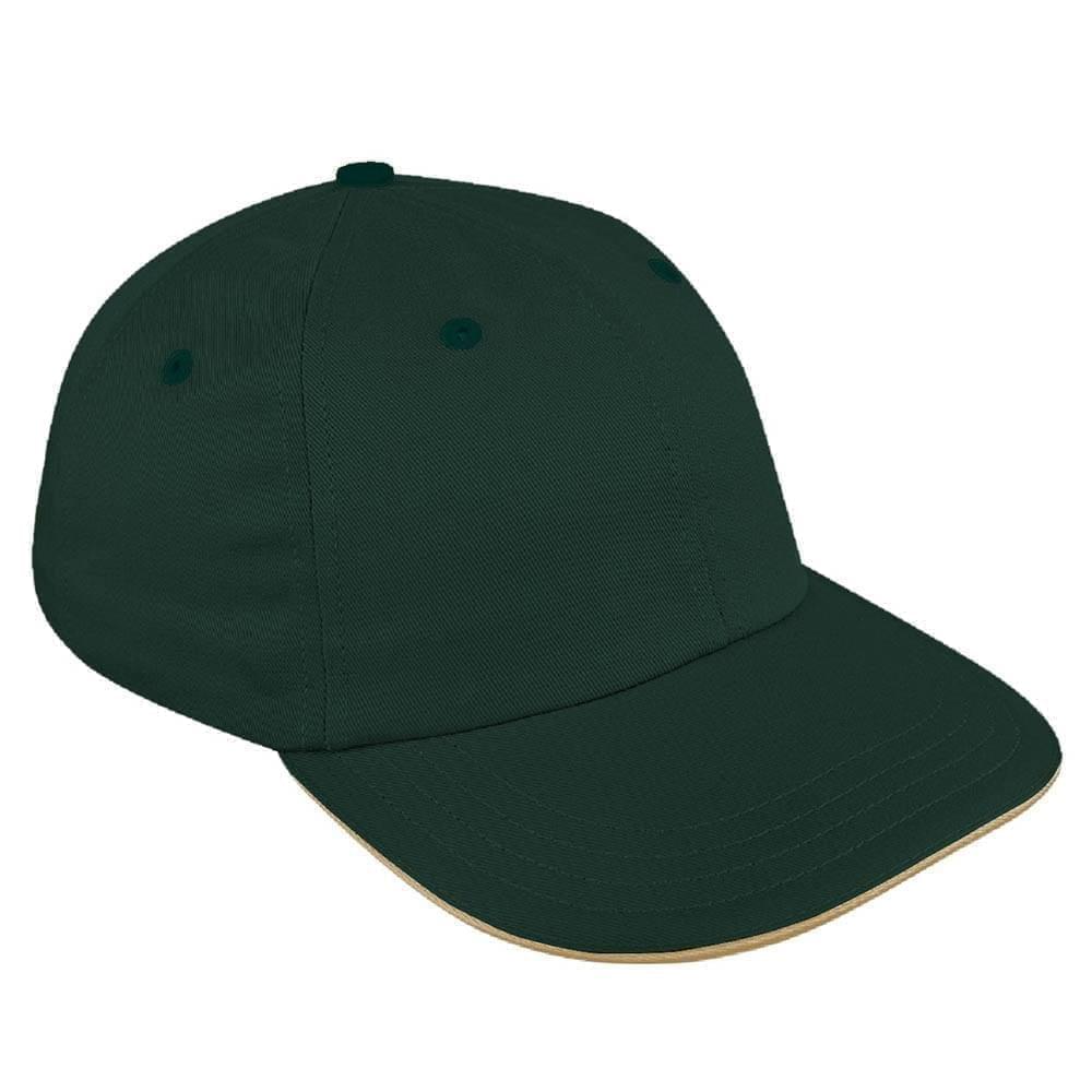 Sandwich Brim Brushed Snapback Dad Cap