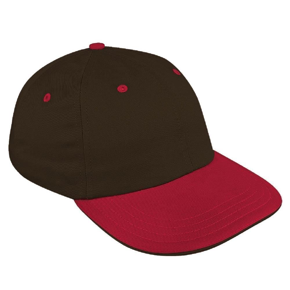 Black-Red Canvas Velcro Dad Cap