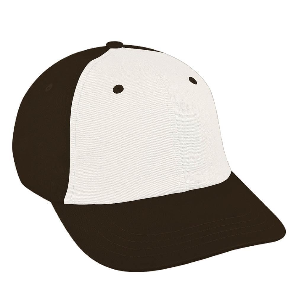 White-Black Canvas Slide Buckle Dad Cap