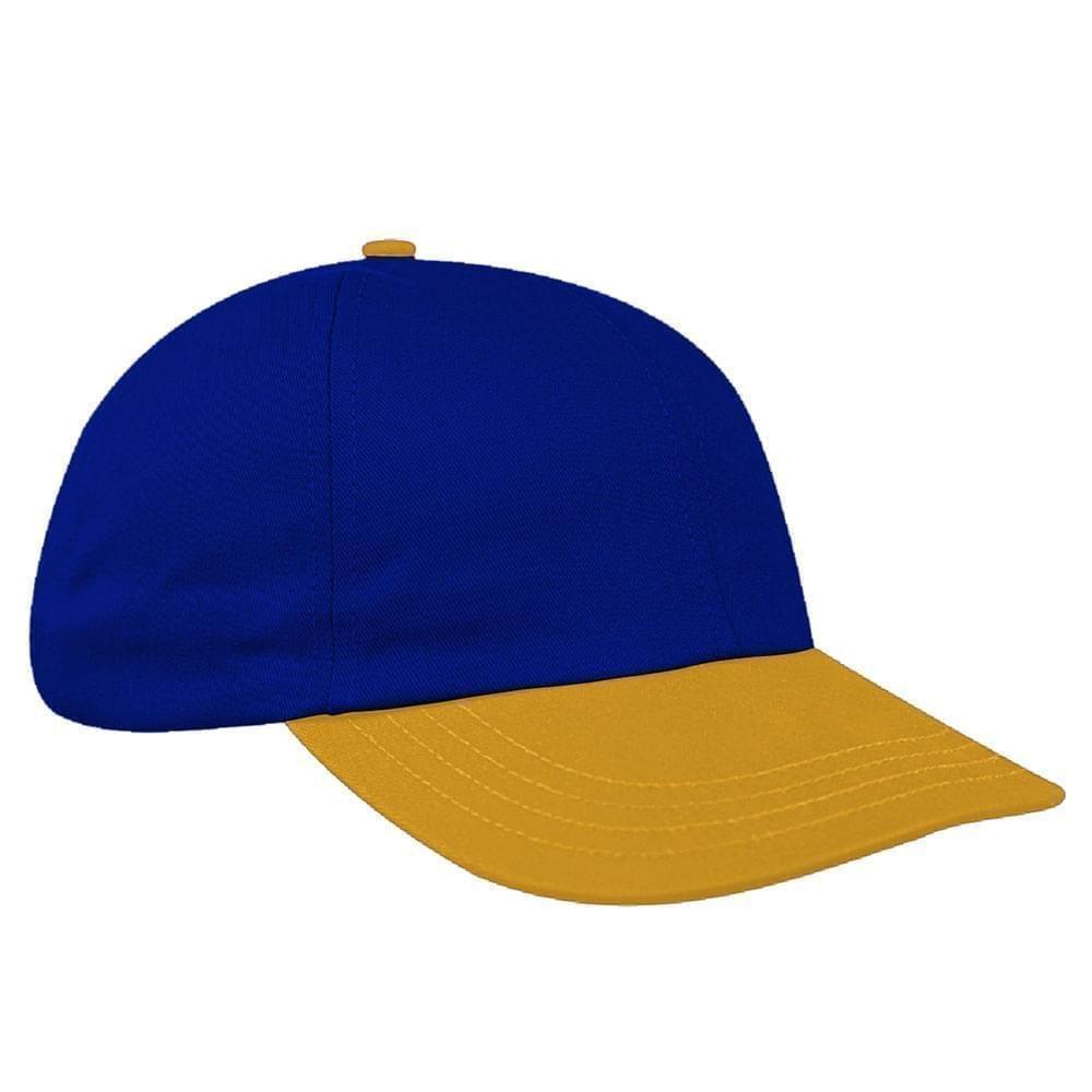 Two Tone Brushed Self Strap Dad Cap
