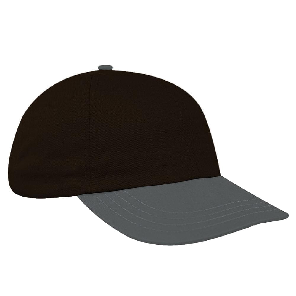 Two Tone Brushed Leather Dad Cap