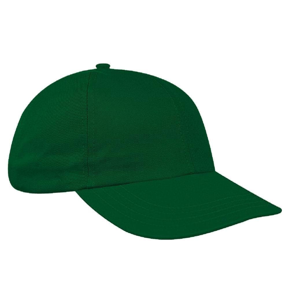 Kelly Green Wool Leather Dad Cap