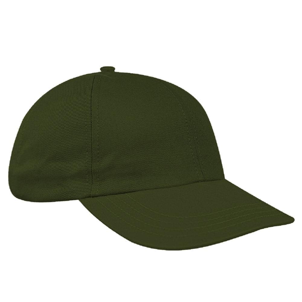 Solid Color Ripstop Leather Dad Cap