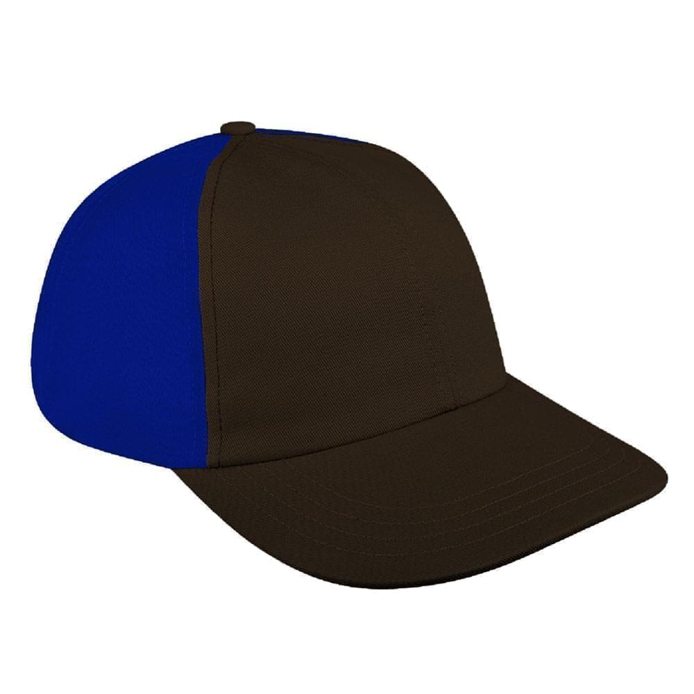 Black-Royal Blue Denim Velcro Dad Cap