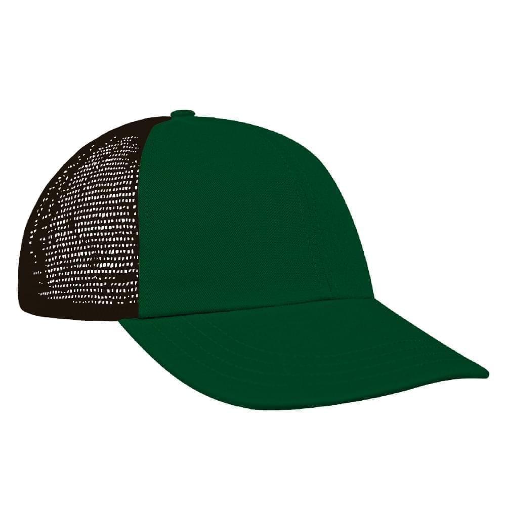 Kelly Green-Black Meshback Velcro Dad Cap