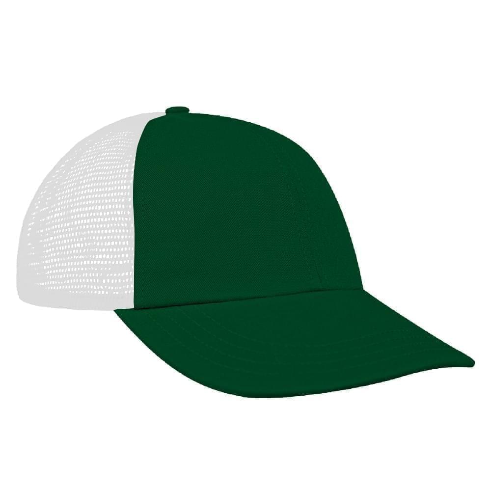 Kelly Green-White Meshback Snapback Dad Cap