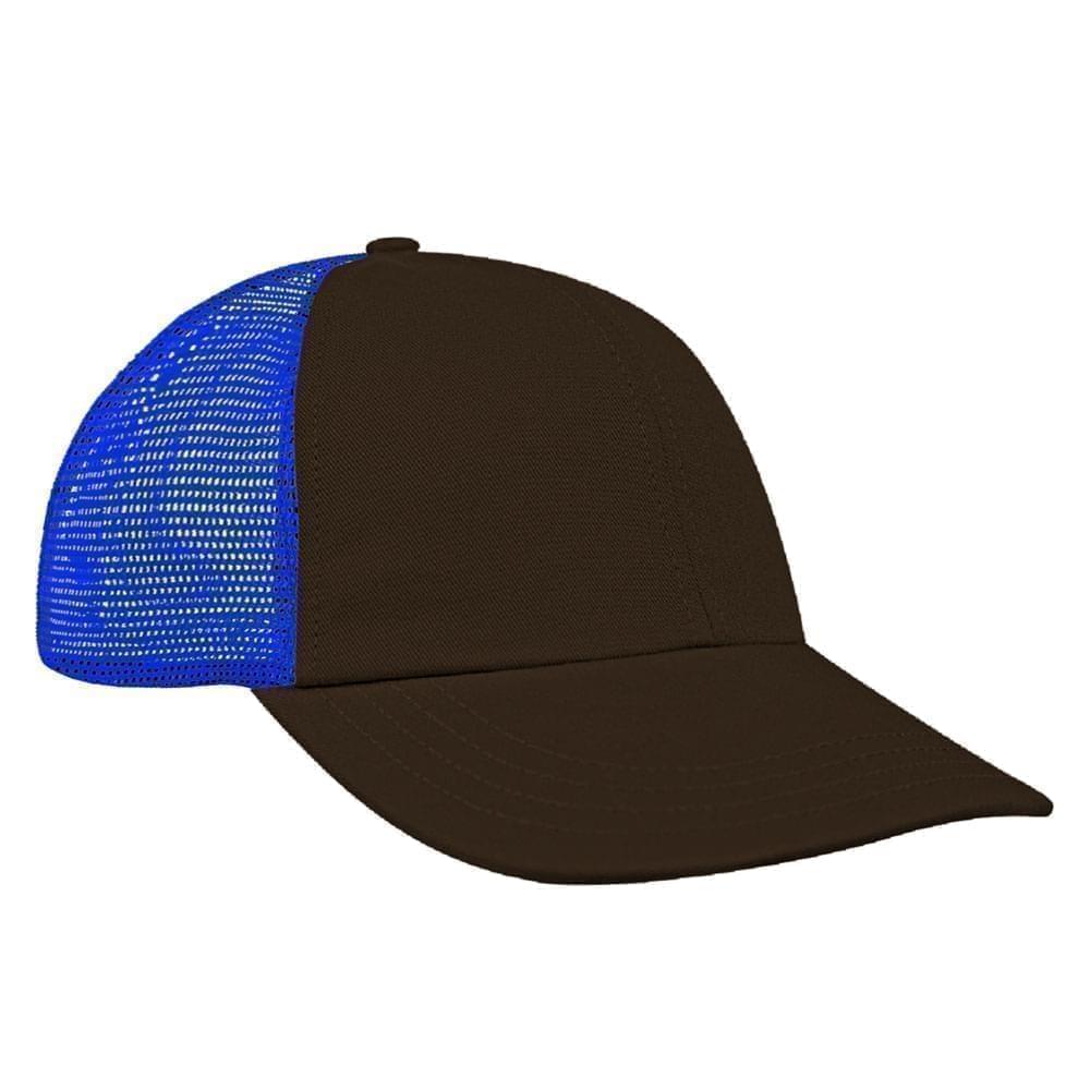 Black-Royal Blue Meshback Slide Buckle Dad Cap