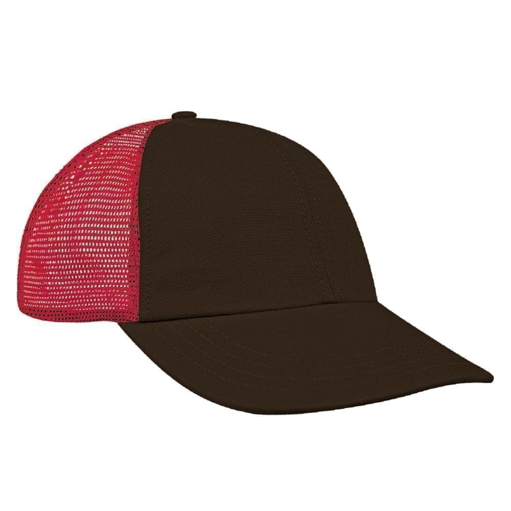 Black-Red Meshback Snapback Dad Cap
