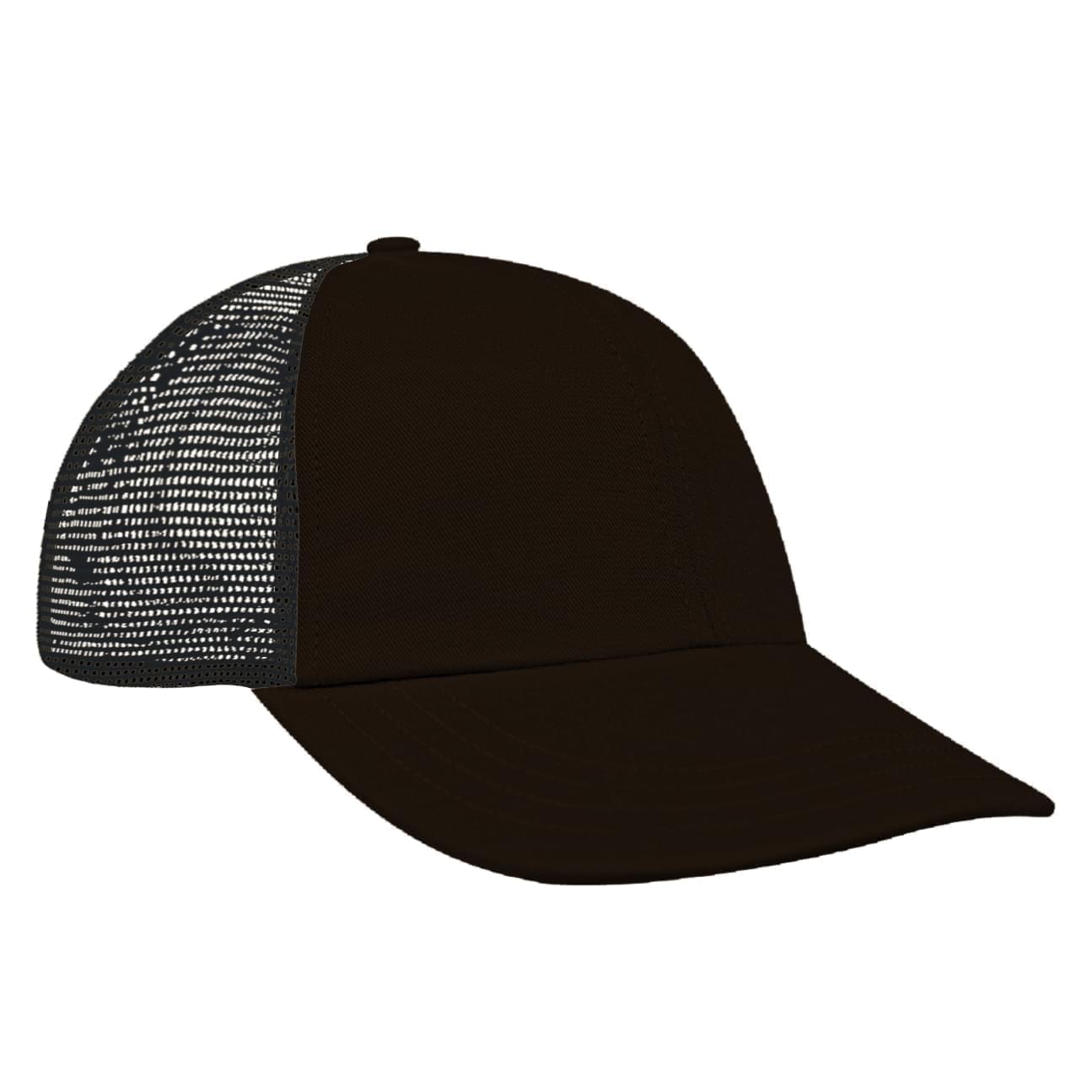 Black-Dark Gray Meshback Snapback Dad Cap