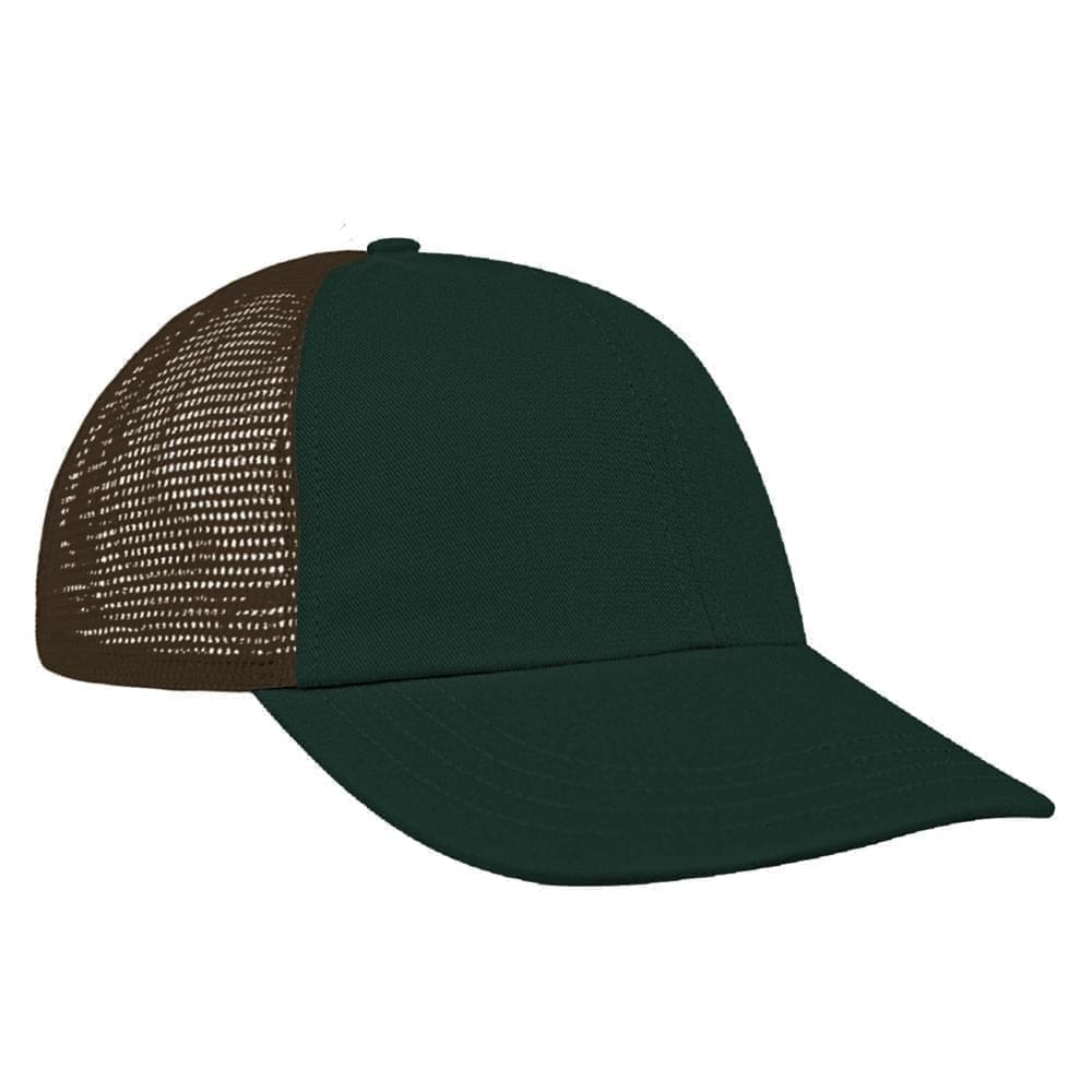 Hunter Green-Black Meshback Snapback Dad Cap