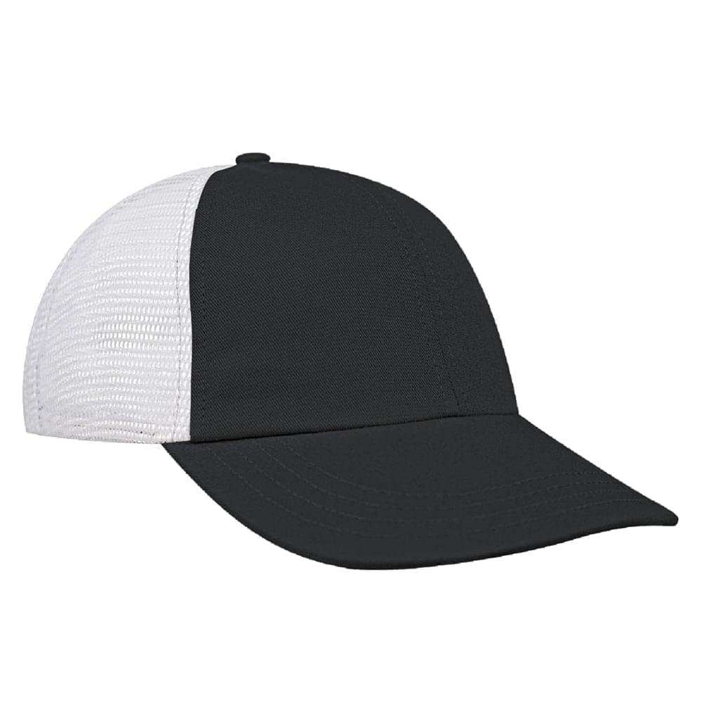 Dark Gray-White Meshback Snapback Dad Cap