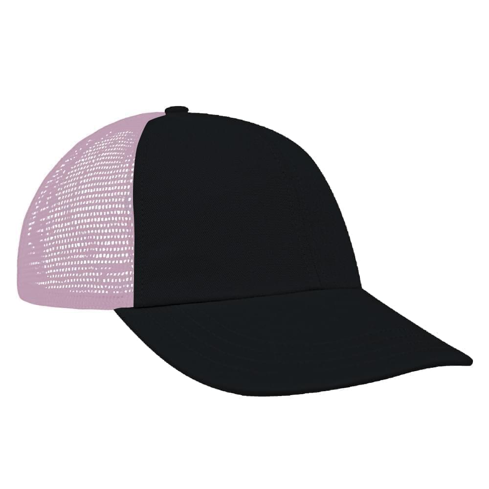 Dark Gray-Pink Meshback Velcro Dad Cap