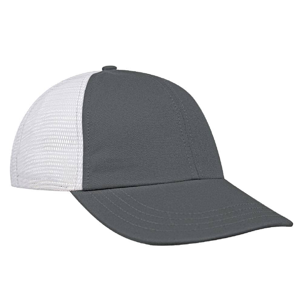 Light Gray-White Meshback Velcro Dad Cap