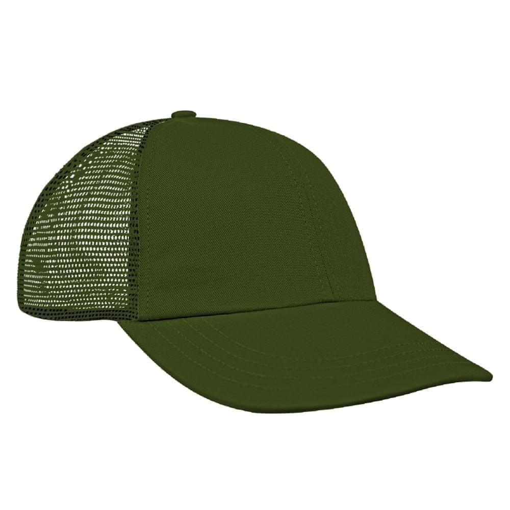 Olive Green Meshback Velcro Dad Cap