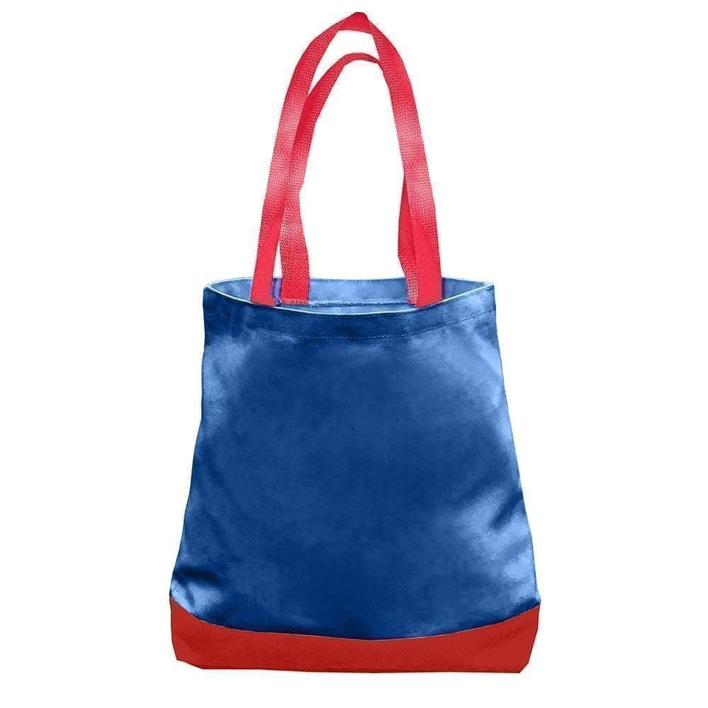 USA Made Duck Canvas Promo Boat Totes, Royal-Red, 7011000-AF2