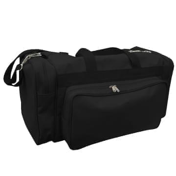 USA Made Poly Vacation Carryon Duffel Bags, Black-Black, 8006729-AOR