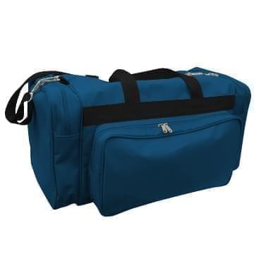 USA Made Poly Vacation Carryon Duffel Bags, Navy-Black, 8006729-AWR