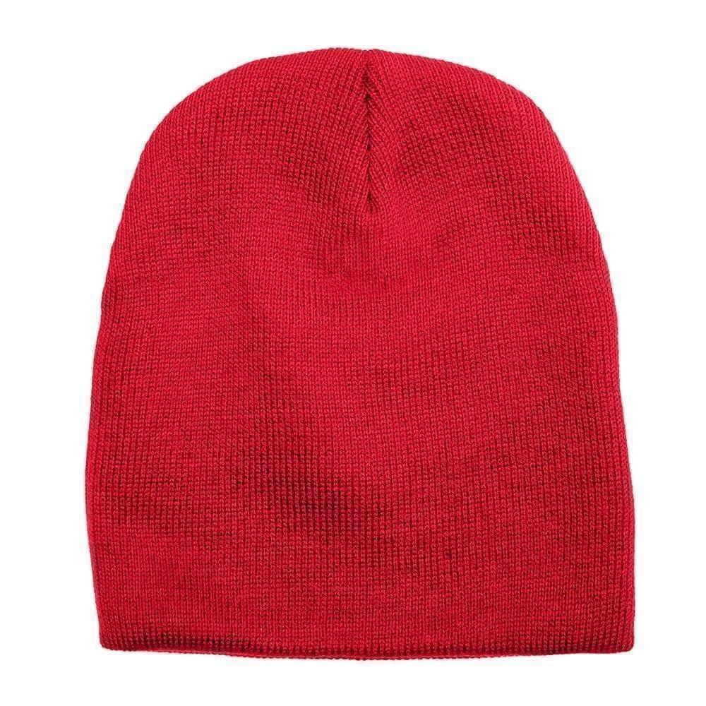 USA Made Knit Beanie Red,  99B17685-RED